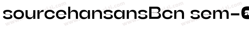 sourcehansansBcn sem字体转换
